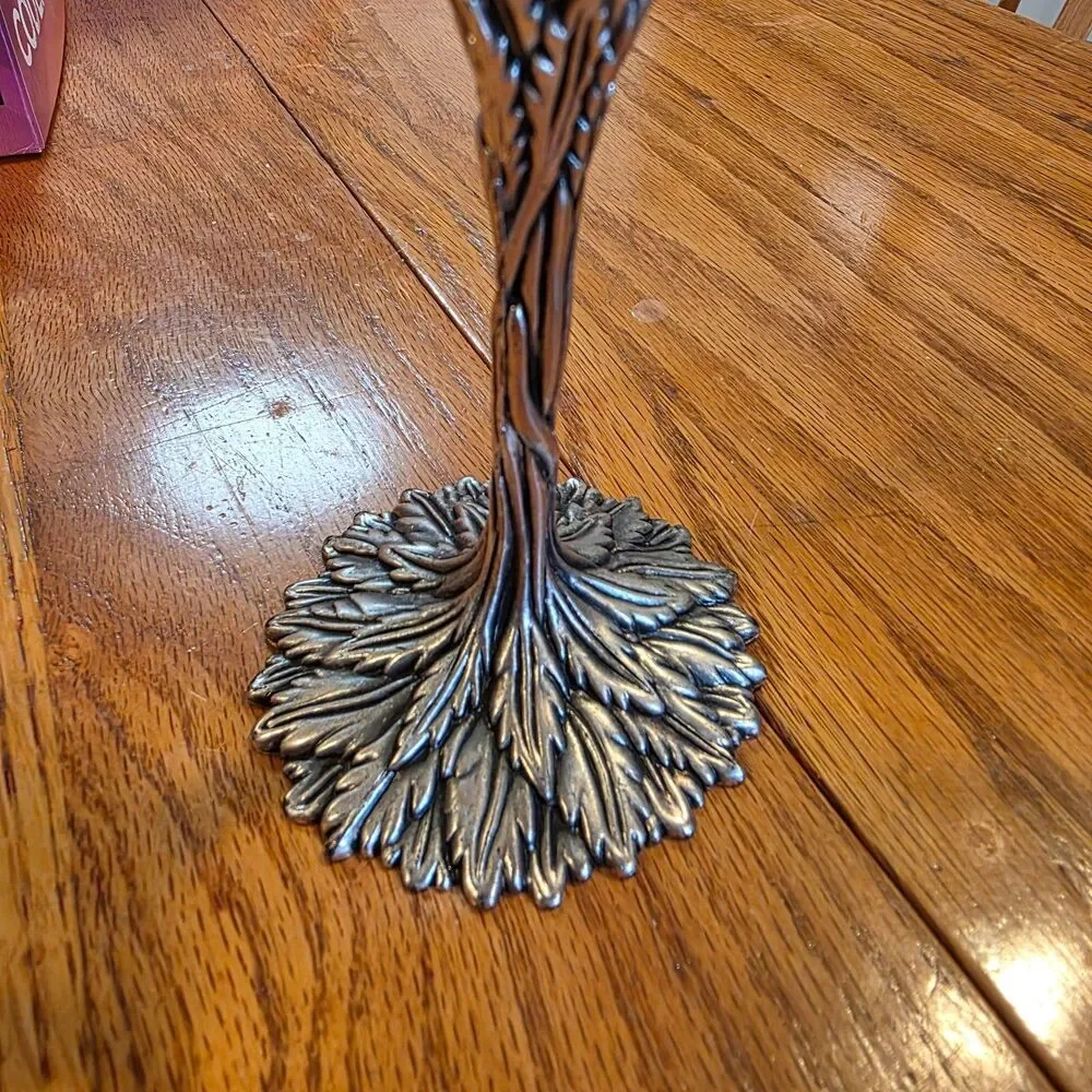 Grey Goose Martini Cocktail Glass Pewter Wheat Stem Barware Single 6.5